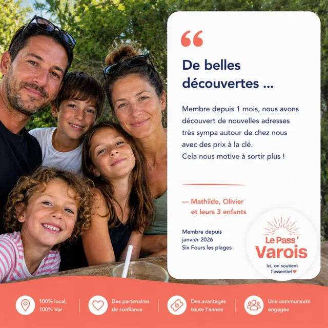 Témoignage de Mathilde, Olivier et leurs 3 enfants, membres depuis janvier 2026 : de belles découvertes